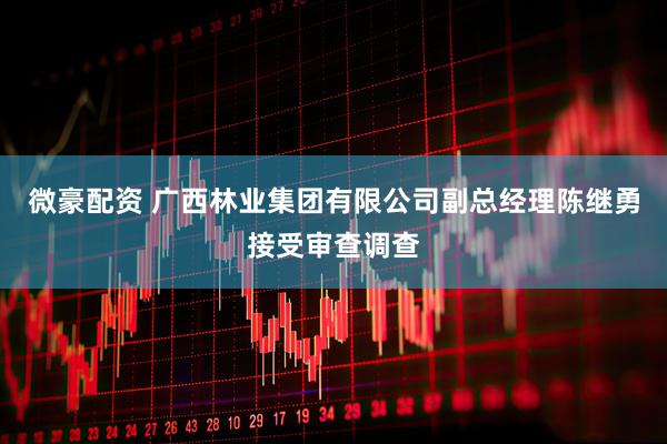 微豪配资 广西林业集团有限公司副总经理陈继勇接受审查调查