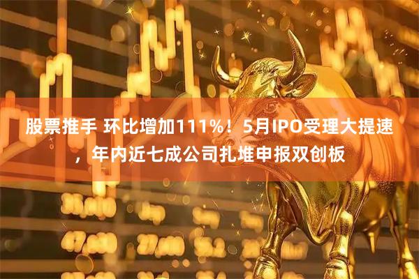股票推手 环比增加111%！5月IPO受理大提速，年内近七成公司扎堆申报双创板