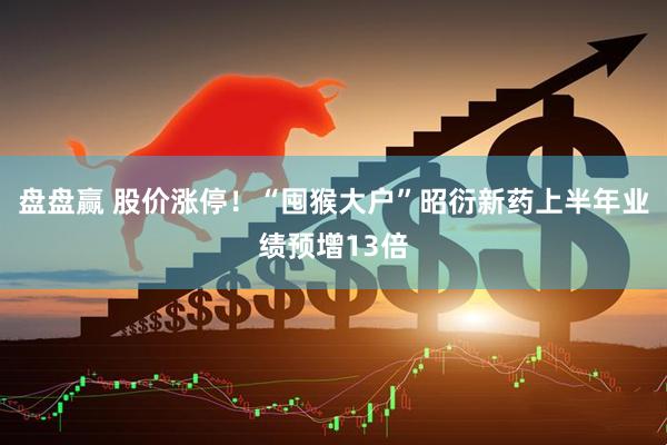 盘盘赢 股价涨停!“囤猴大户”昭衍新药上半年业绩预增13倍